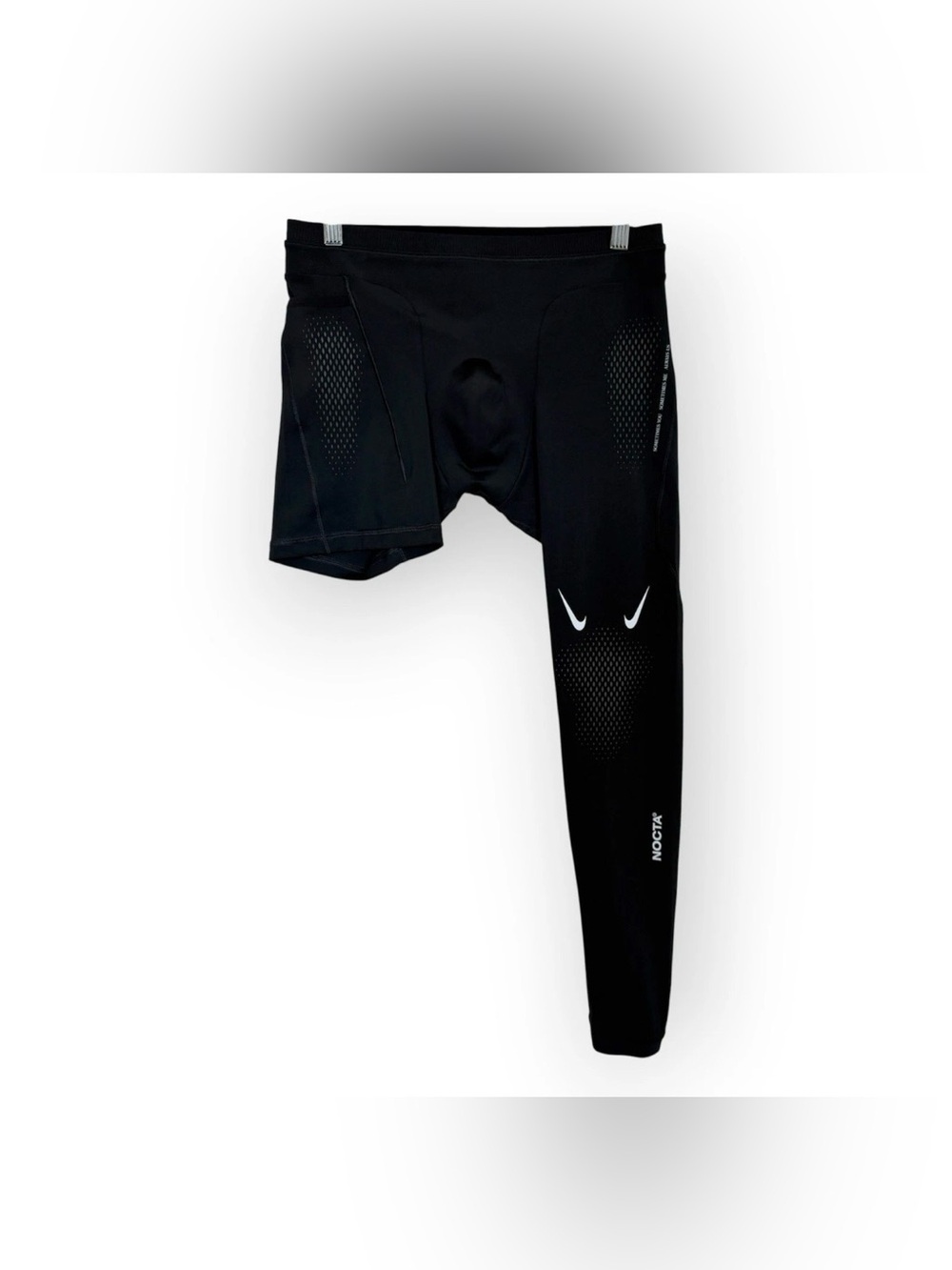 Nike Nocta Black Single Left Leg Compression Tights Pants size Medium